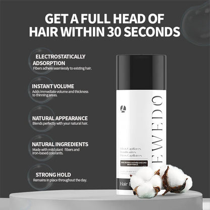 LEWEDO Natural Hair Building Fibers for Men Instant Volume Hair Concealer