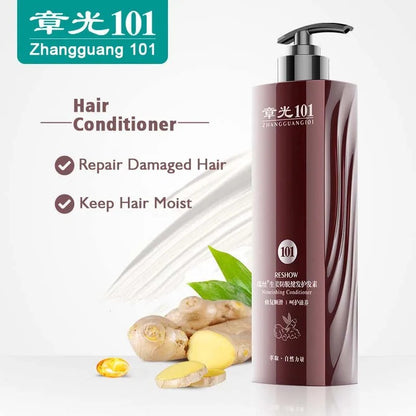 Hair Growth Shampoo And Conditioner Set Thickening Scalp Care Ginger Formula 360G