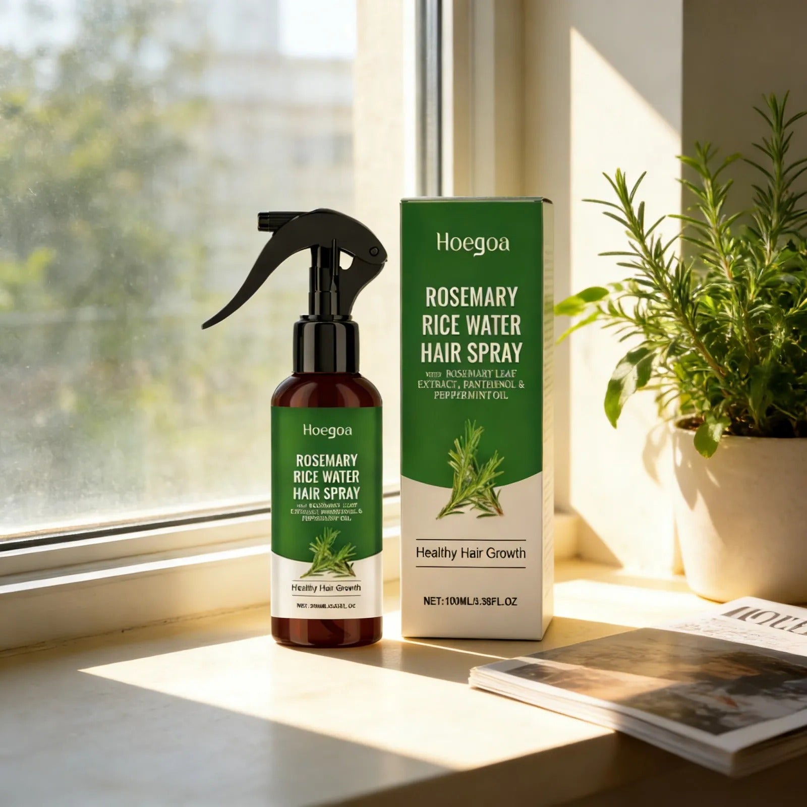 Rosemary Rice Water Hair Spray Peppermint Scalp Thickening Serum For Men