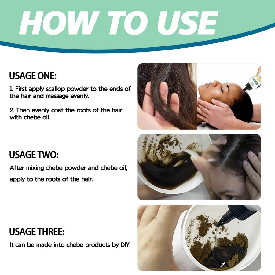 Chebe Powder Hair Treatment Moisturizing Strengthening Breakage Care