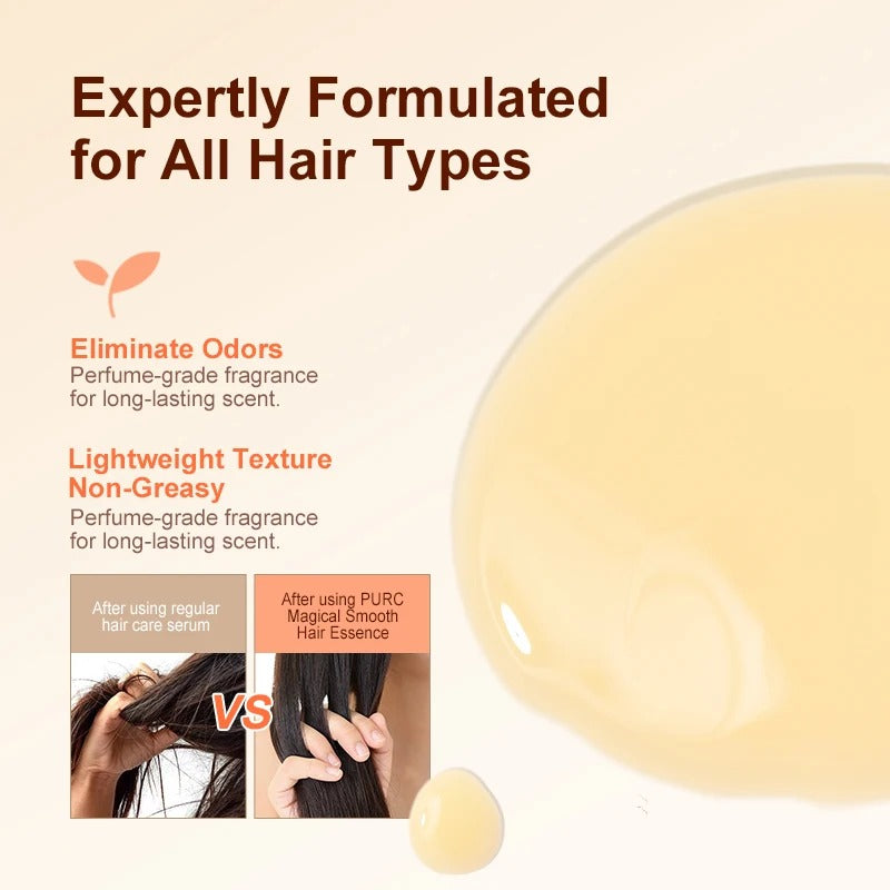 PURC Leave In Hair Serum Smooth Shine Frizz Control Repair Nourishing Oil