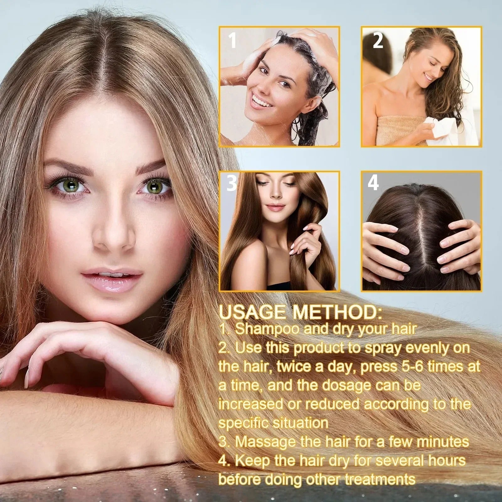 Biotin Hair Thickening Spray Scalp Care Strengthening Treatment 30ml