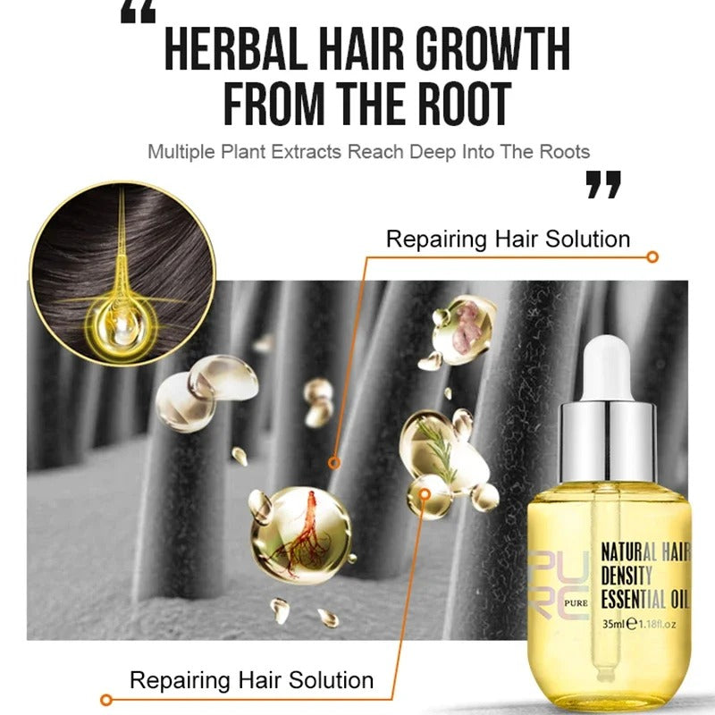 PURC Ginger Hair Oil For Thinning Hair Scalp Care Smoothing Repair Men Women