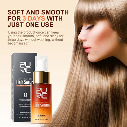 PURC Leave In Hair Serum Smooth Shine Frizz Control Repair Nourishing Oil