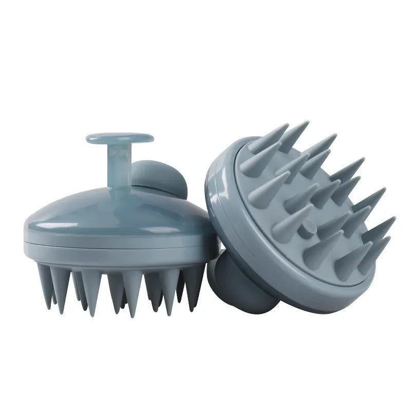 Silicone Scalp Massager Shampoo Brush Hair Growth Exfoliating Shower Scrubber