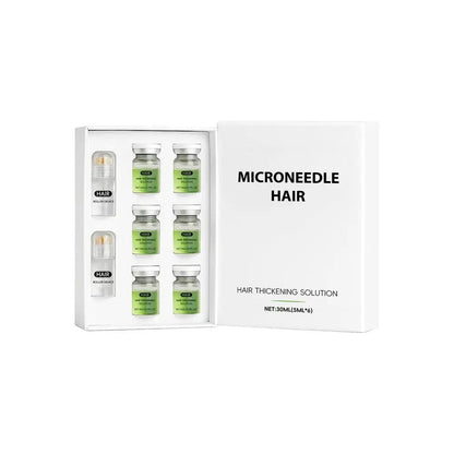 Microneedle Hair Roller Scalp Serum Set For Thinning Hair Fuller Looking Root Care