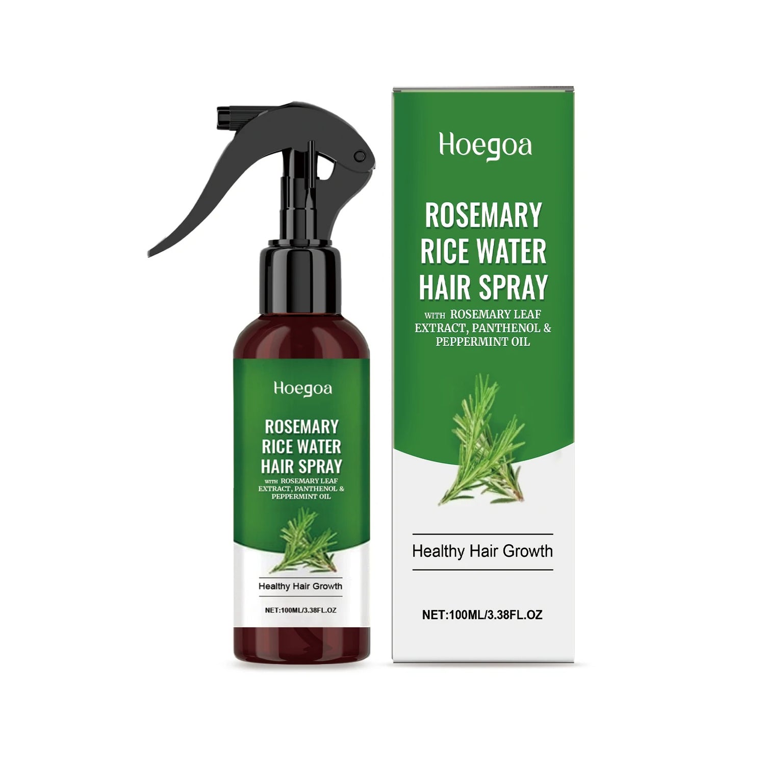 Rosemary Rice Water Hair Spray Peppermint Scalp Thickening Serum For Men