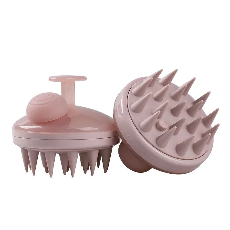 Silicone Scalp Massager Shampoo Brush Hair Growth Exfoliating Shower Scrubber