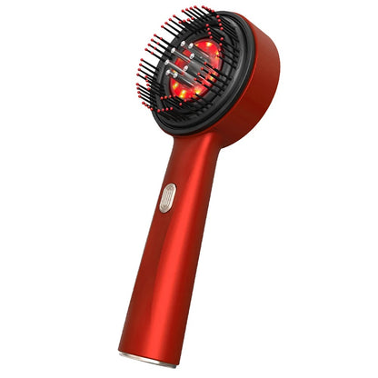 Red Light Scalp Massager Hair Growth Brush Electric Vibration Oil Applicator