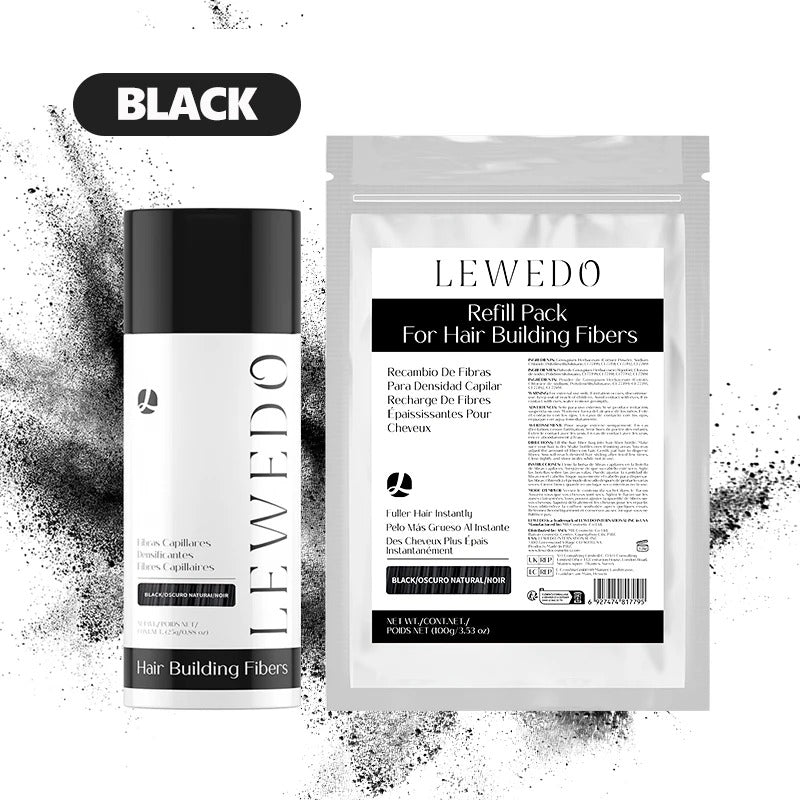 LEWEDO Natural Hair Building Fibers for Men Instant Volume Hair Concealer