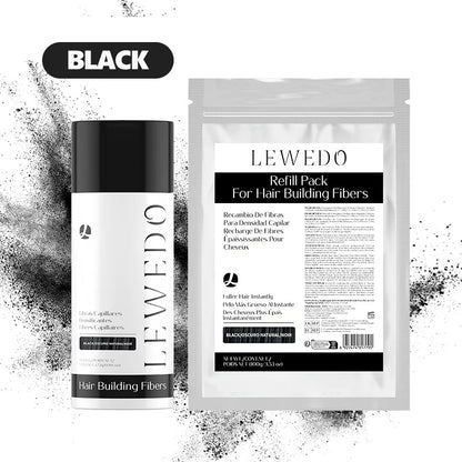 LEWEDO Natural Hair Building Fibers for Men Instant Volume Hair Concealer