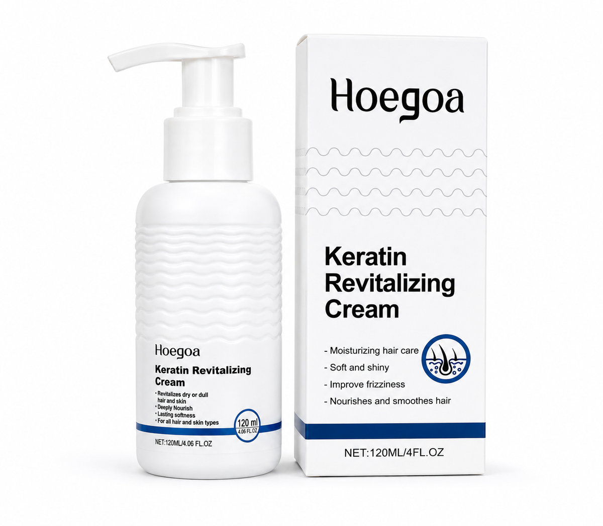 Hoegoa Keratin Anti Breakage Hair Repair Treatment for Damaged Brittle Hair 120ml
