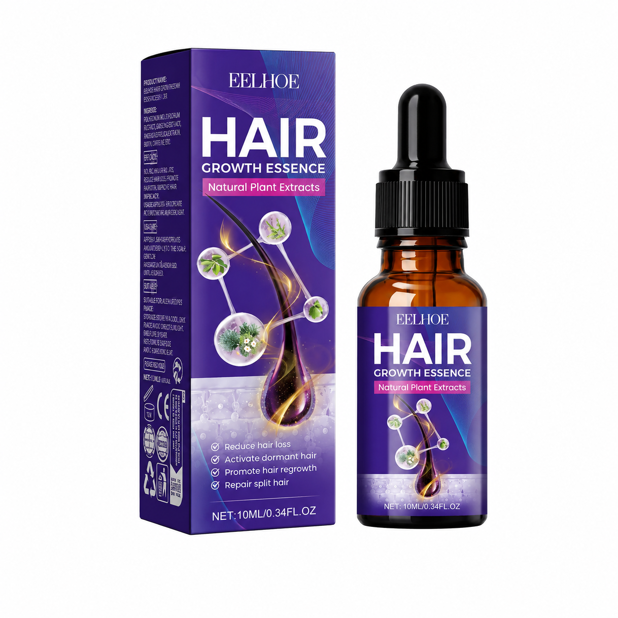 Hair Loss Treatment Growth Serum Scalp Nourishing Lightweight Non Greasy