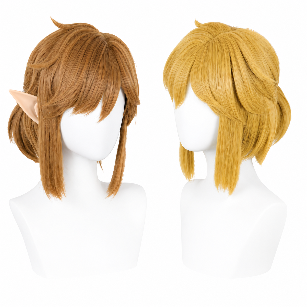 Anime Link Cosplay Wig - Brown Heat Resistant Hair for Costumes &amp; Parties